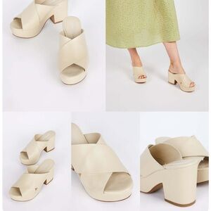 INTENTIONALLY BLANK dame heeled platforms in cloud